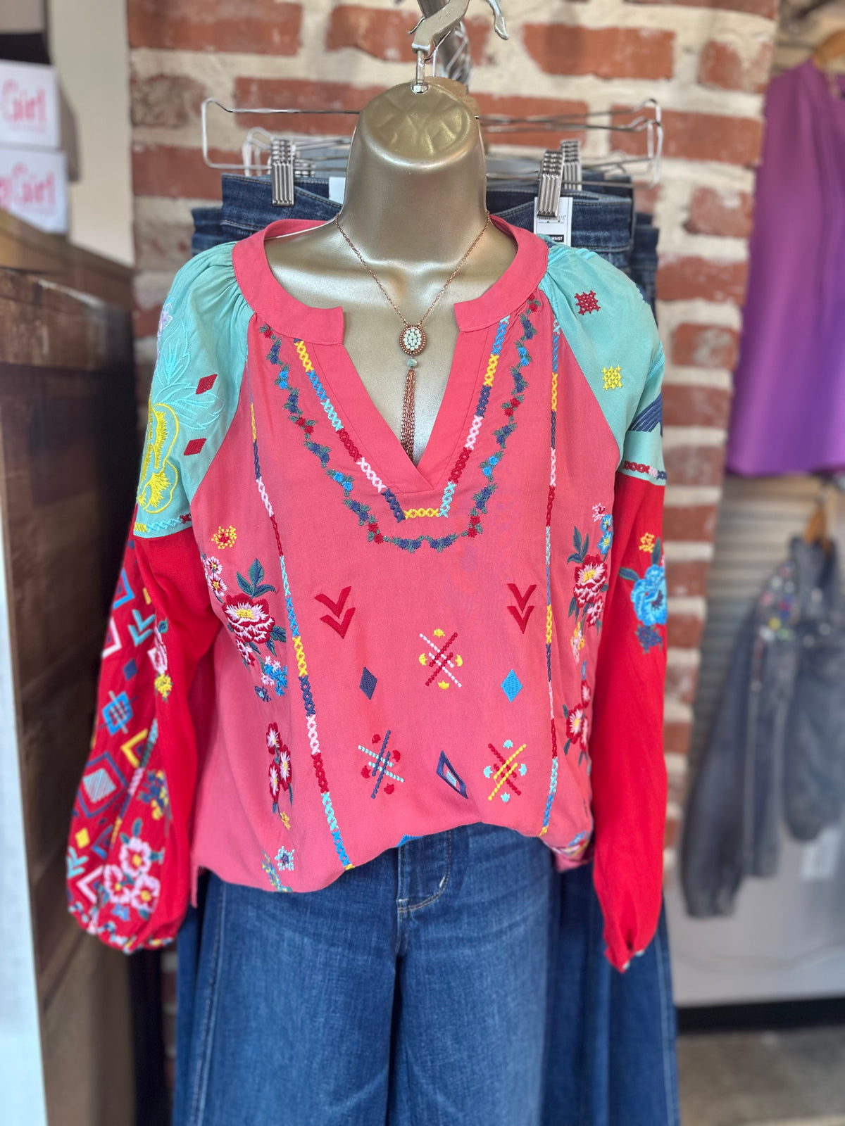 The Arizona Floral Embroidered Top