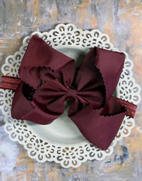 Oversized Thin Bow Headbands - Assorted