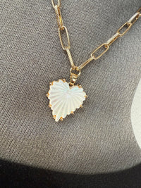 Pearly Heart Necklace