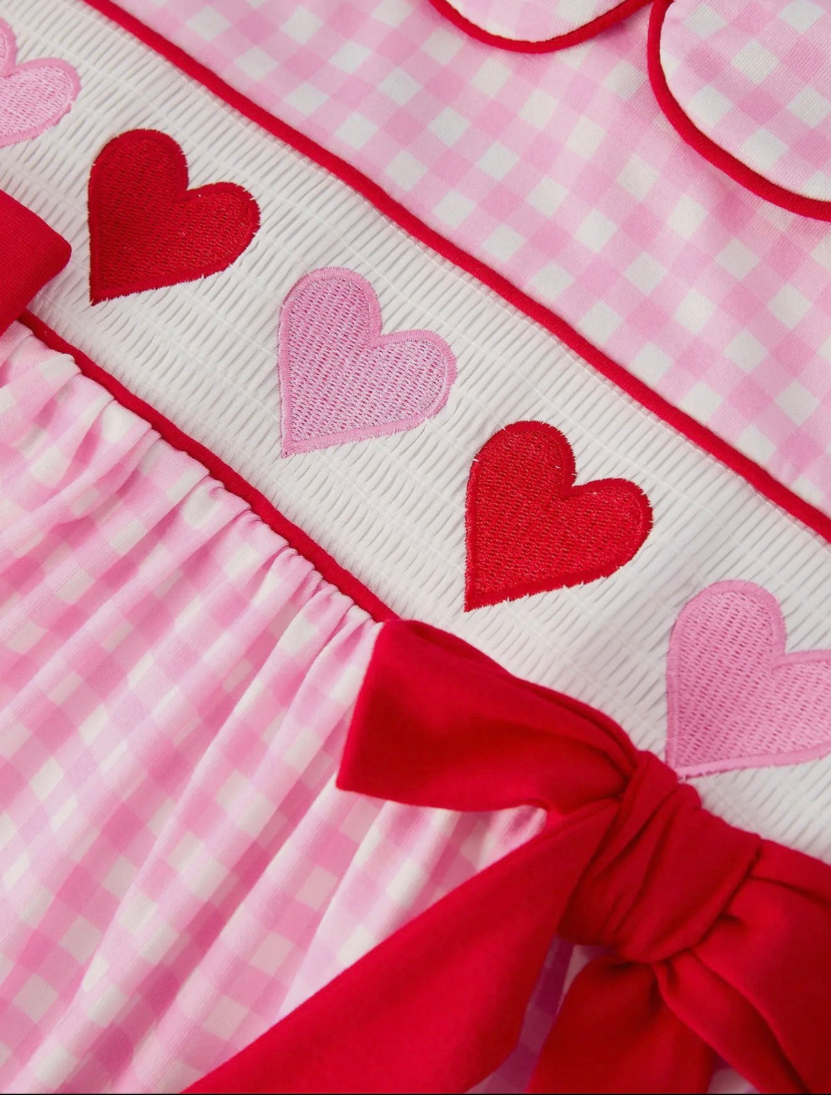 Hearts & Pink Plaid Dress