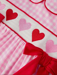 Hearts & Pink Plaid Dress
