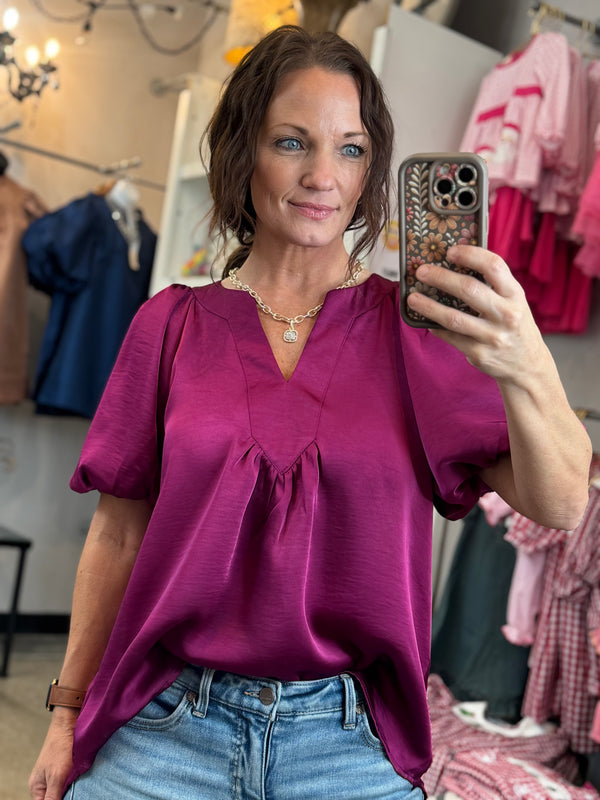 The BB Love Top - Deep Magenta