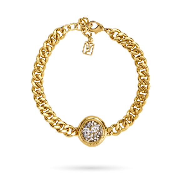 Waxing Poetic - Kristal Dome Figaro Bracelet