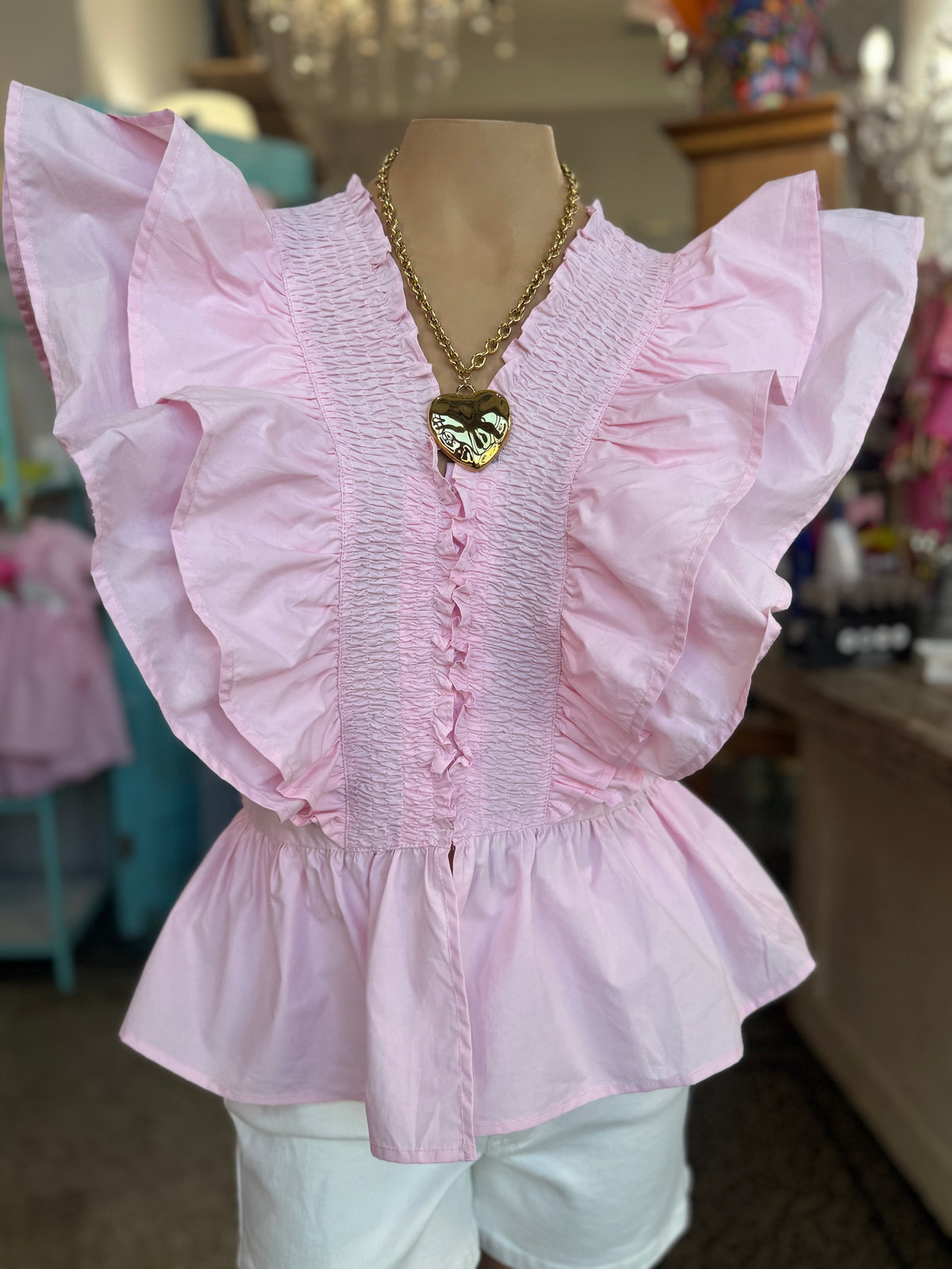Southern Belle Ruffle Top