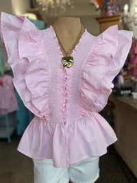 Southern Belle Ruffle Top