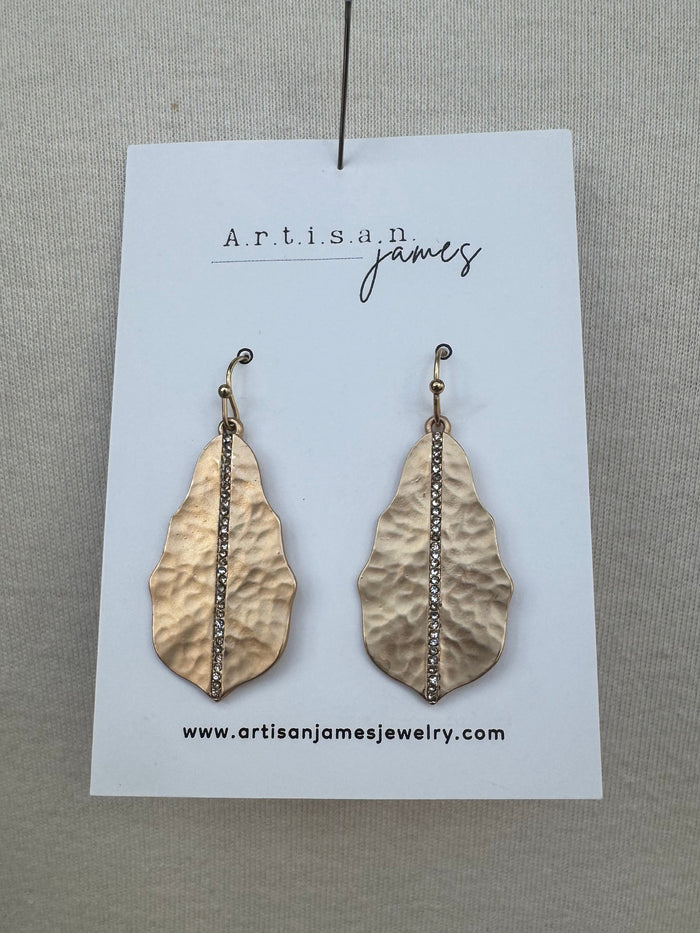 Artisan James Gold Leaf Earrings
