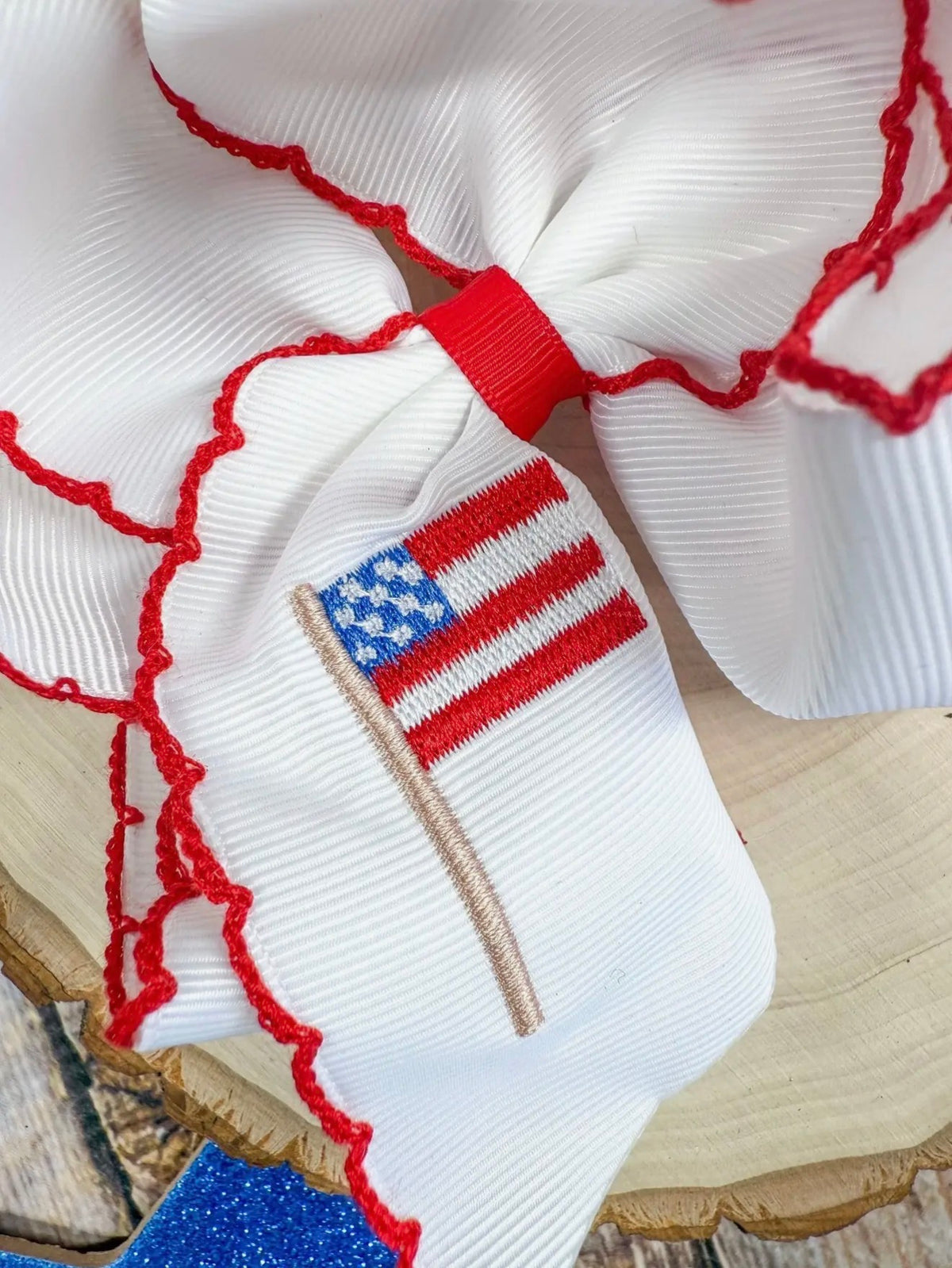 American Flag Embroidery Headband