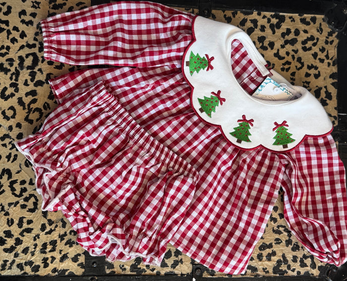 Christmas Gingham Two Piece - Girls - SALE