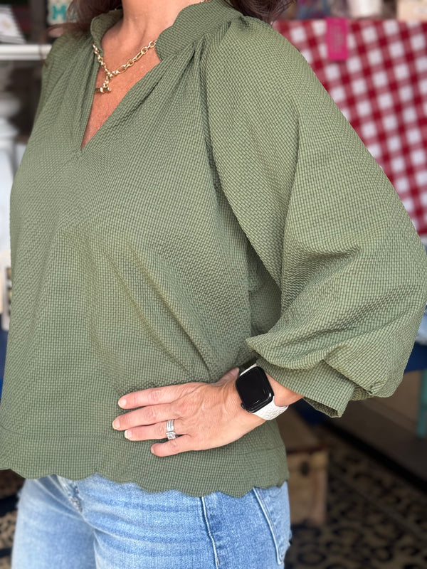 The Brinlee Top - Green