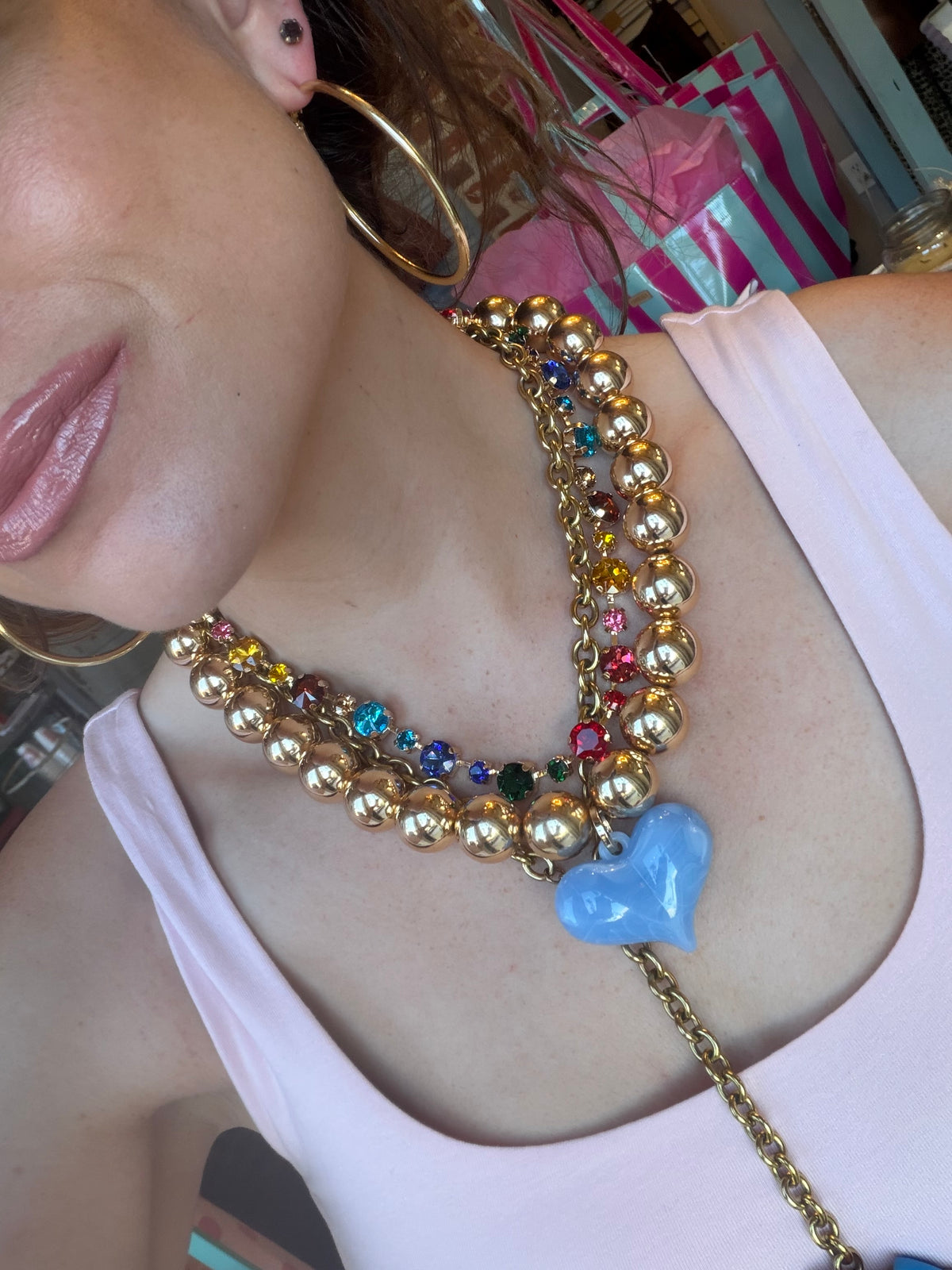 The BB heart necklace