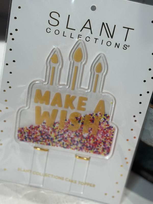 Glitter Filled Cake Topper