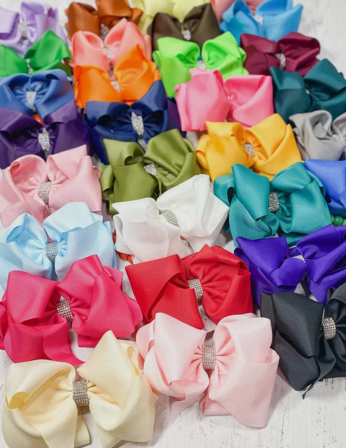 Rhinestone Hair Bow -Assorted