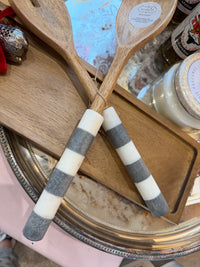 Mud Pie - Salad Servers (Marble)