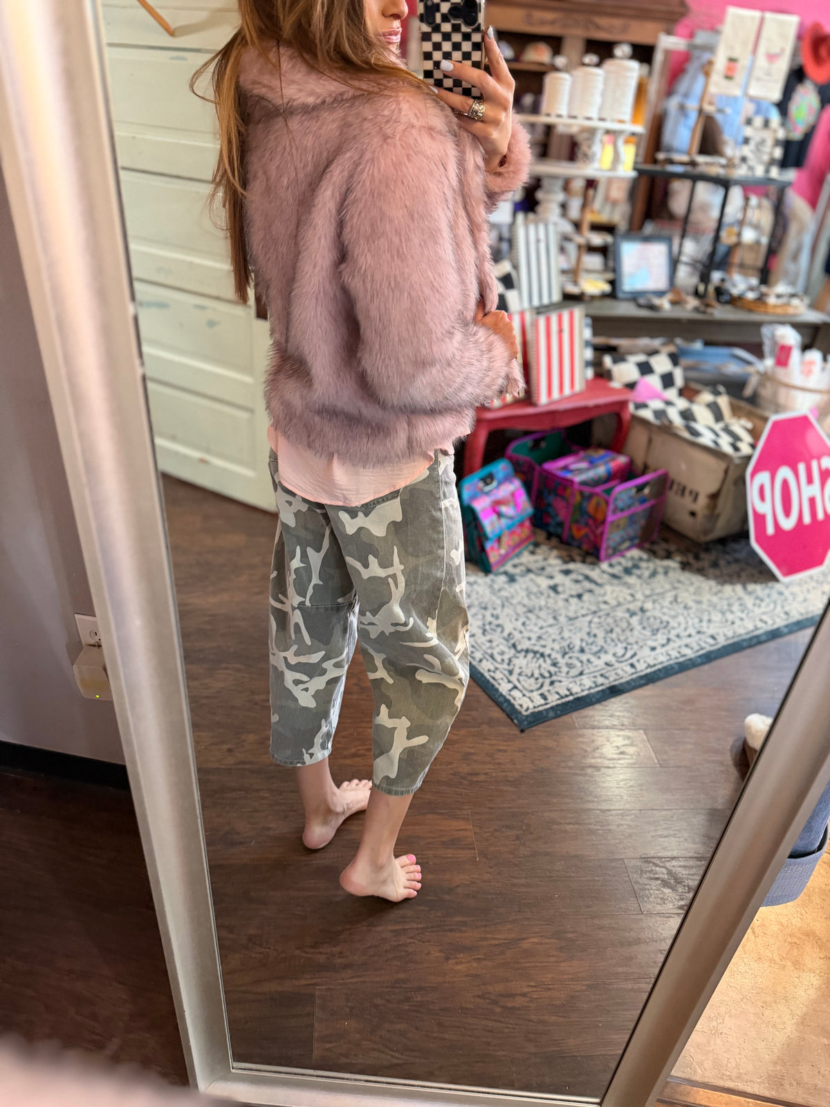 Pink Fur Coat - SALE ALL SALES FINAL