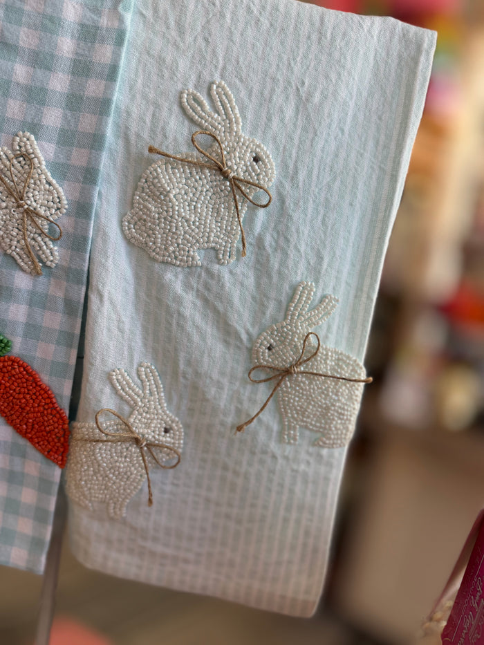 Bunny beaded towel