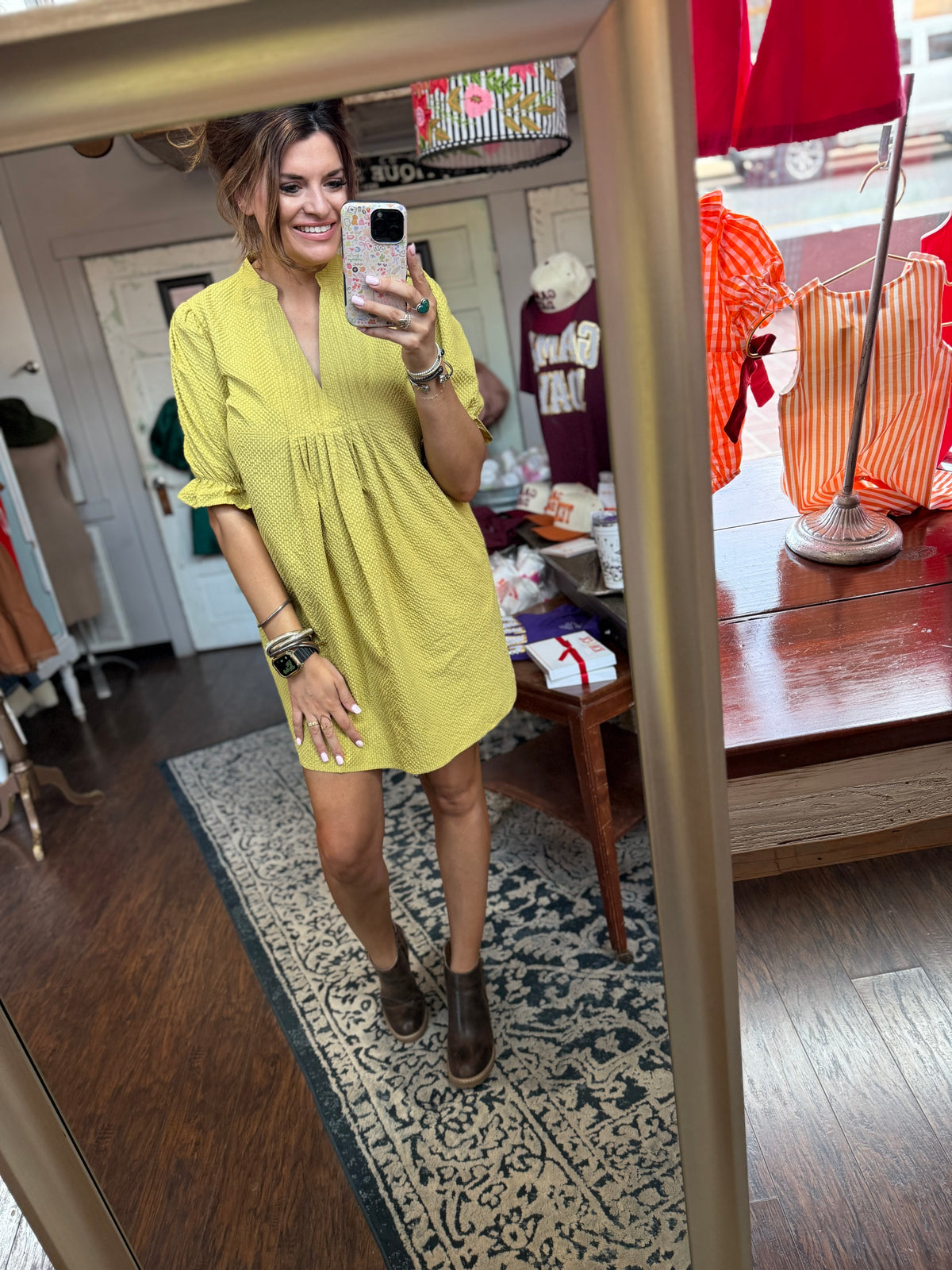 The Bailey Dress - Chartreuse