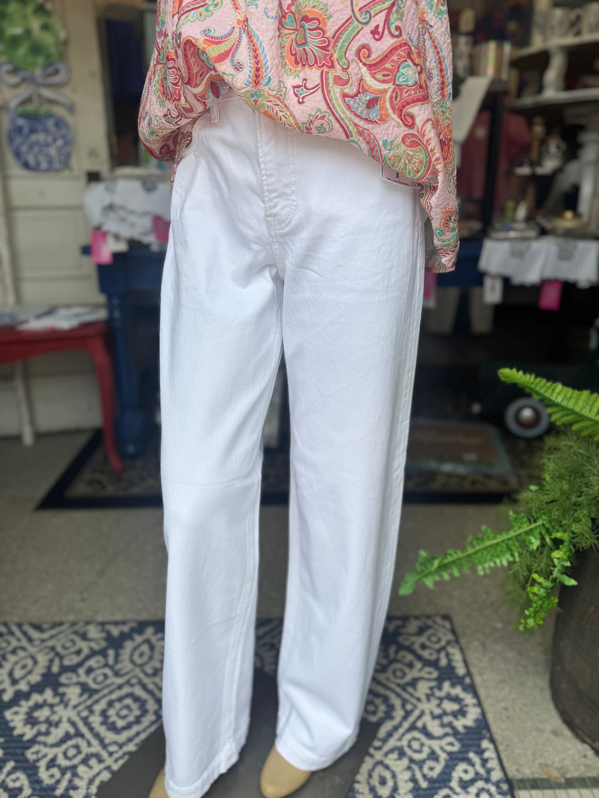 The Jessica White Denim Pants