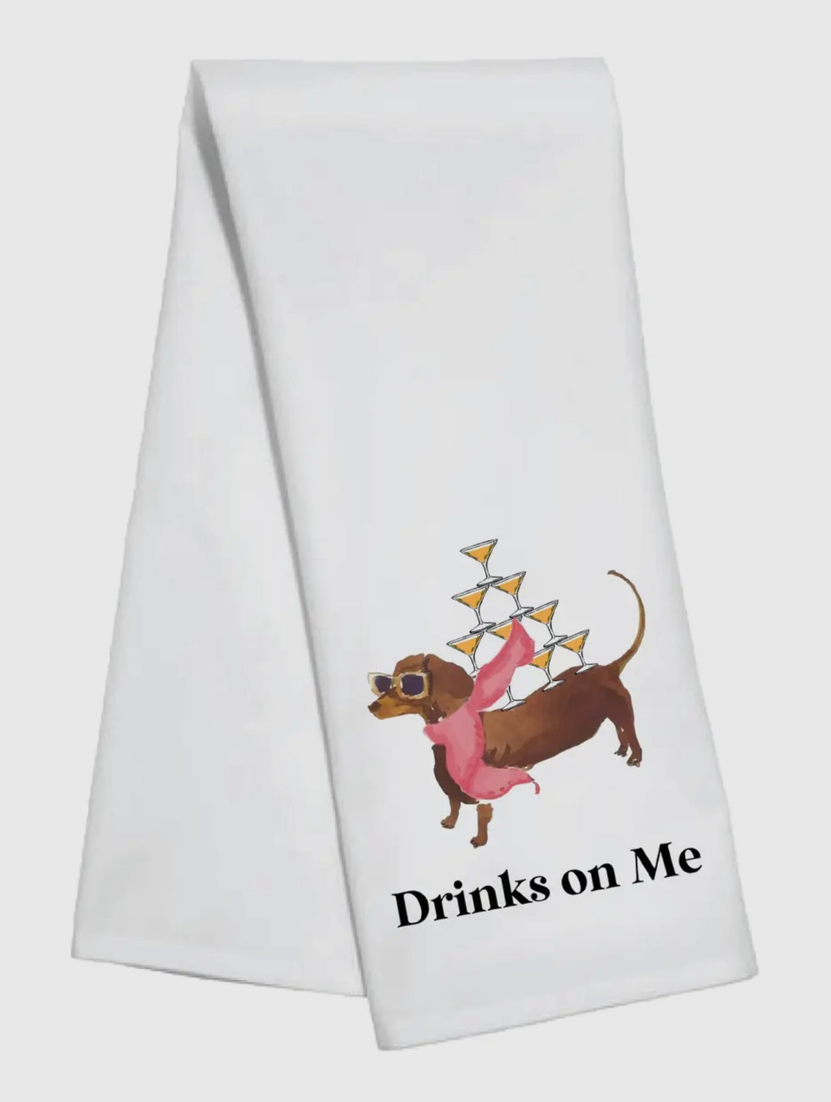 Drinks on me - Tea Towel