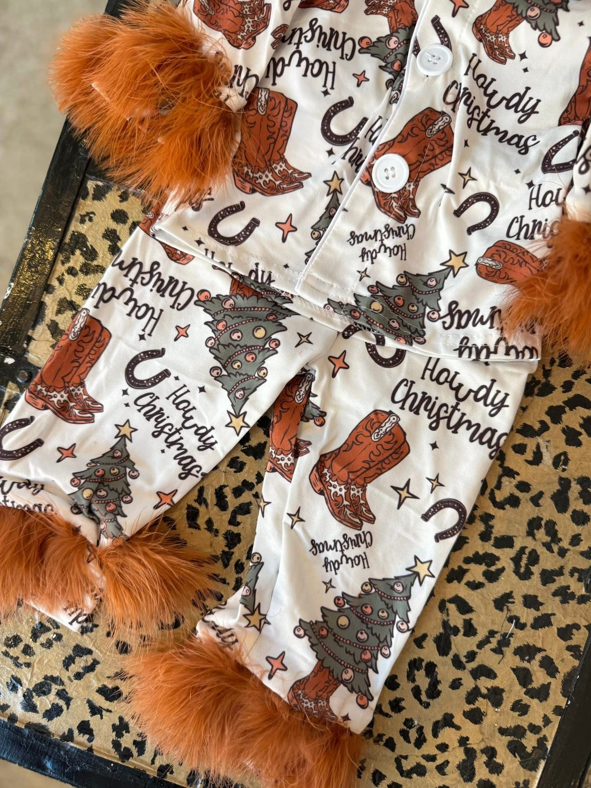 Howdy Christmas Pjs - Girls