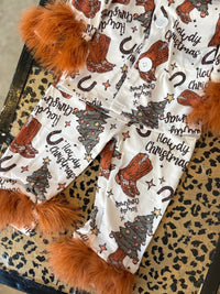 Howdy Christmas Pjs - Girls