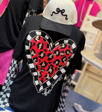Be Kind Leopard Heart Shirt -Youth-Sale