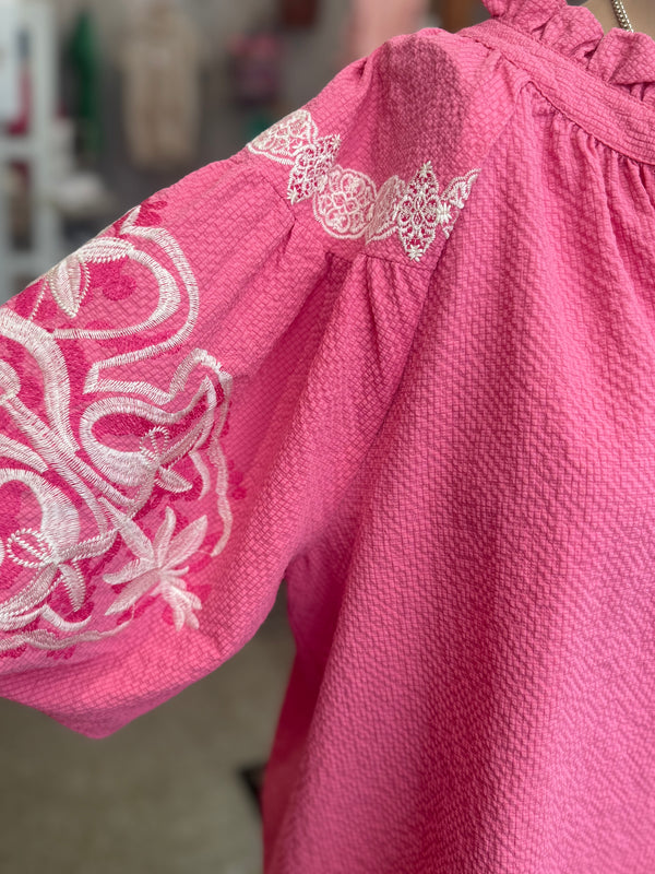 The Brinlee Top - Pink