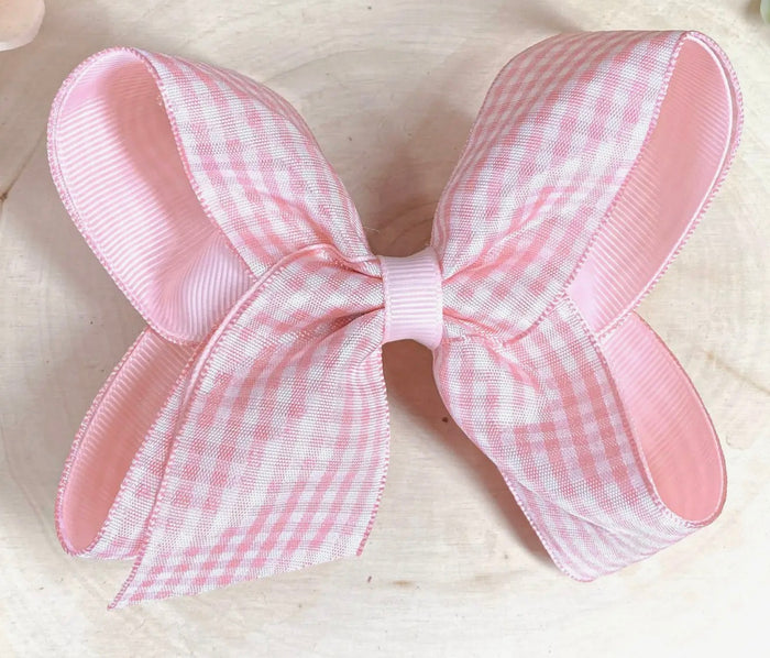 Gingham Classic Hairbow Alligator Clip