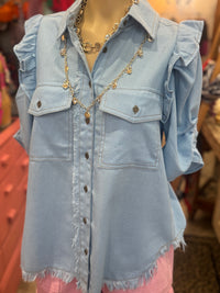 Daydream Denim Button Down Top