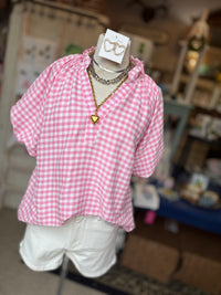 Preppy Gingham Top