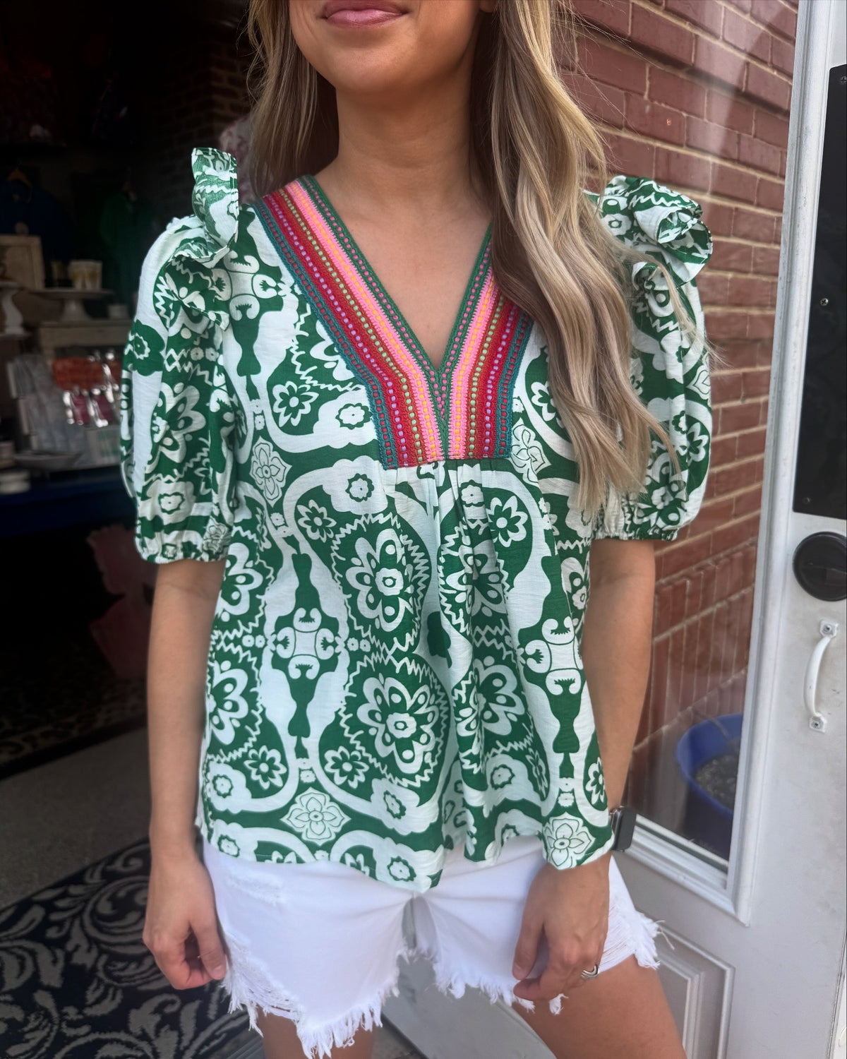 Boho Breeze Top - Green