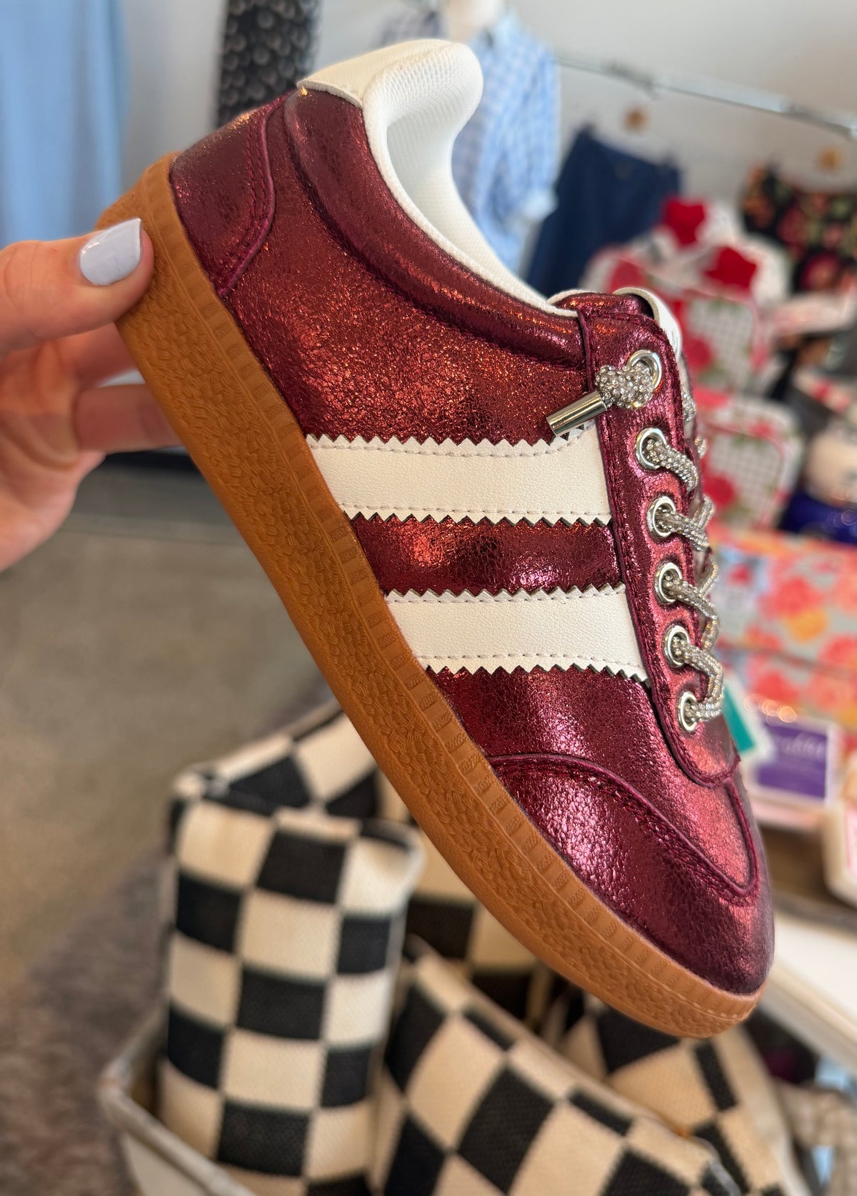 Maroon Sass Sneakers