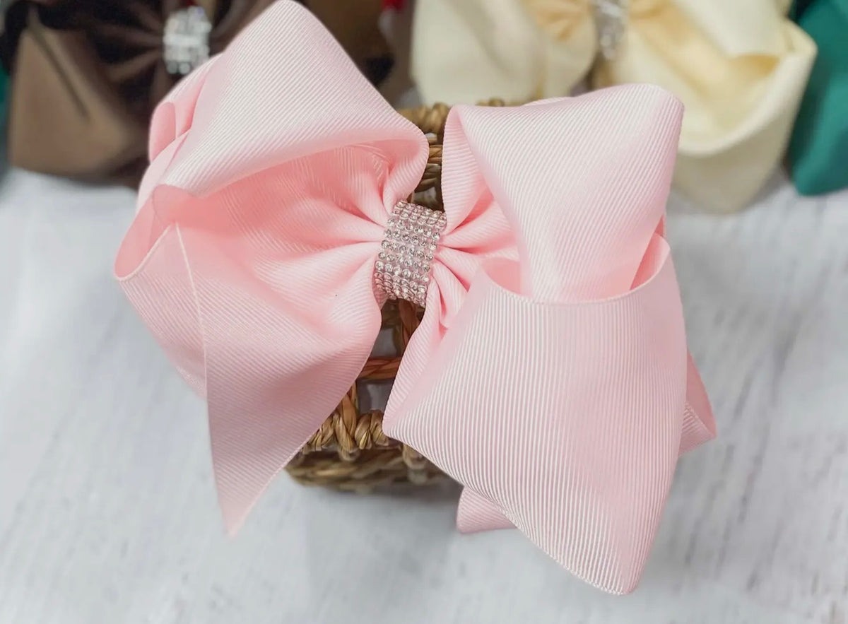 Rhinestone Hair Bow -Assorted