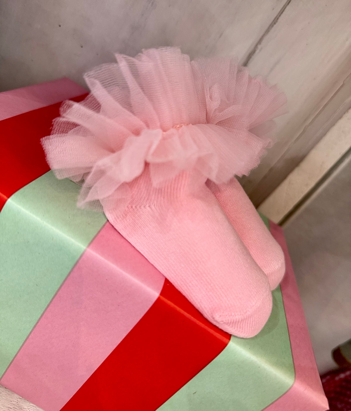 MUD PIE - SOLID PINK TUTU SOCKS