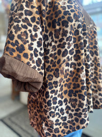 Sassy Leopard Top - Tan