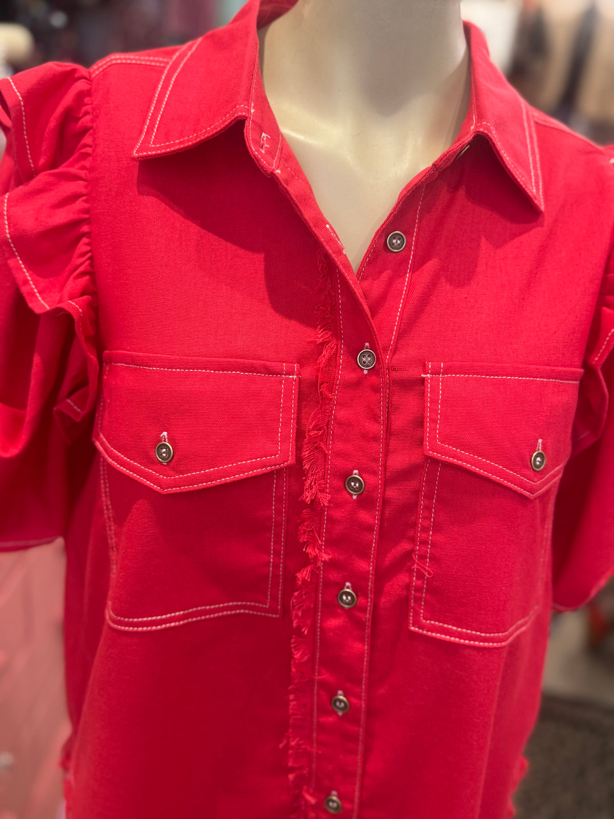 Heartbreaker Ruffle Sleeve Top