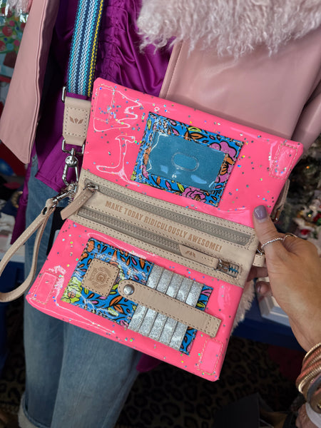 ブランデー ponpao21 Consuela - Uptown Crossbody- Shine – The Pink Leopard