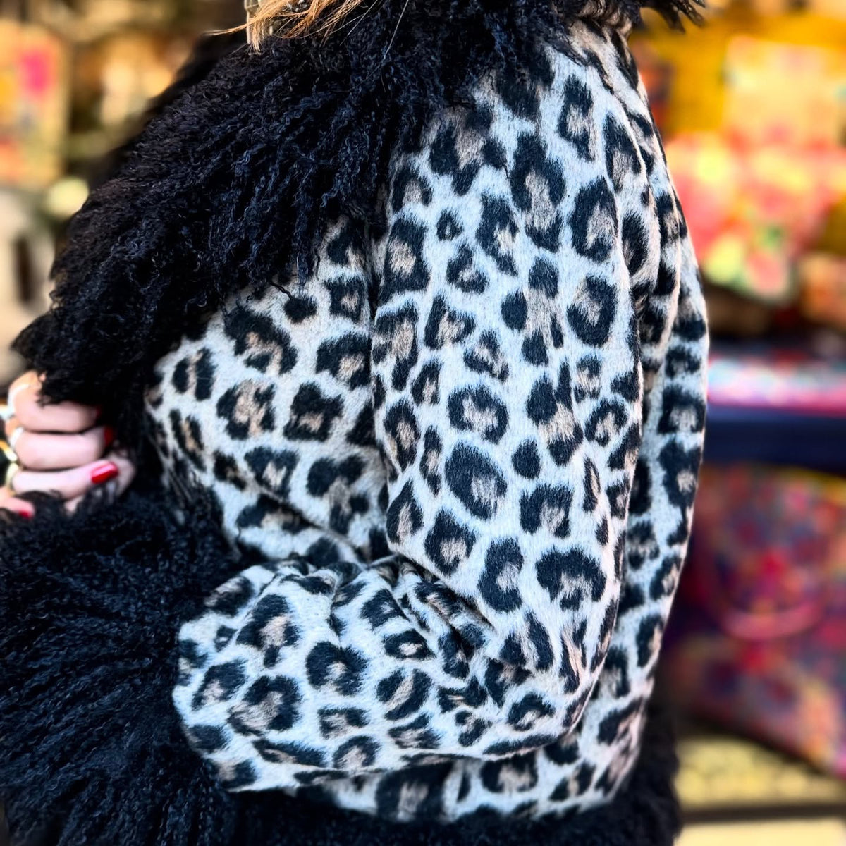 Faux Fur Leopard Jacket