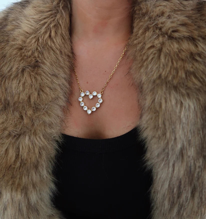 ChanSutt - Large Diamond Heart Necklace