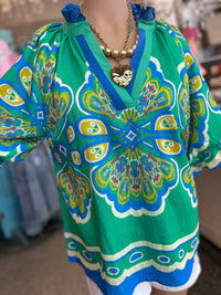 Peacock Bloom Top
