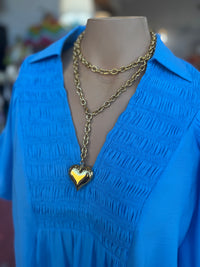 The Smocked Blue Top