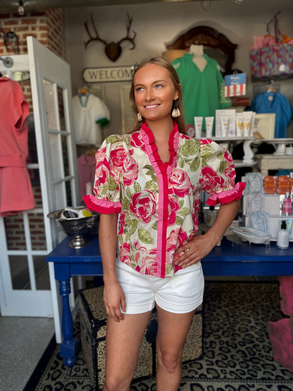 The Flirty Floral Top