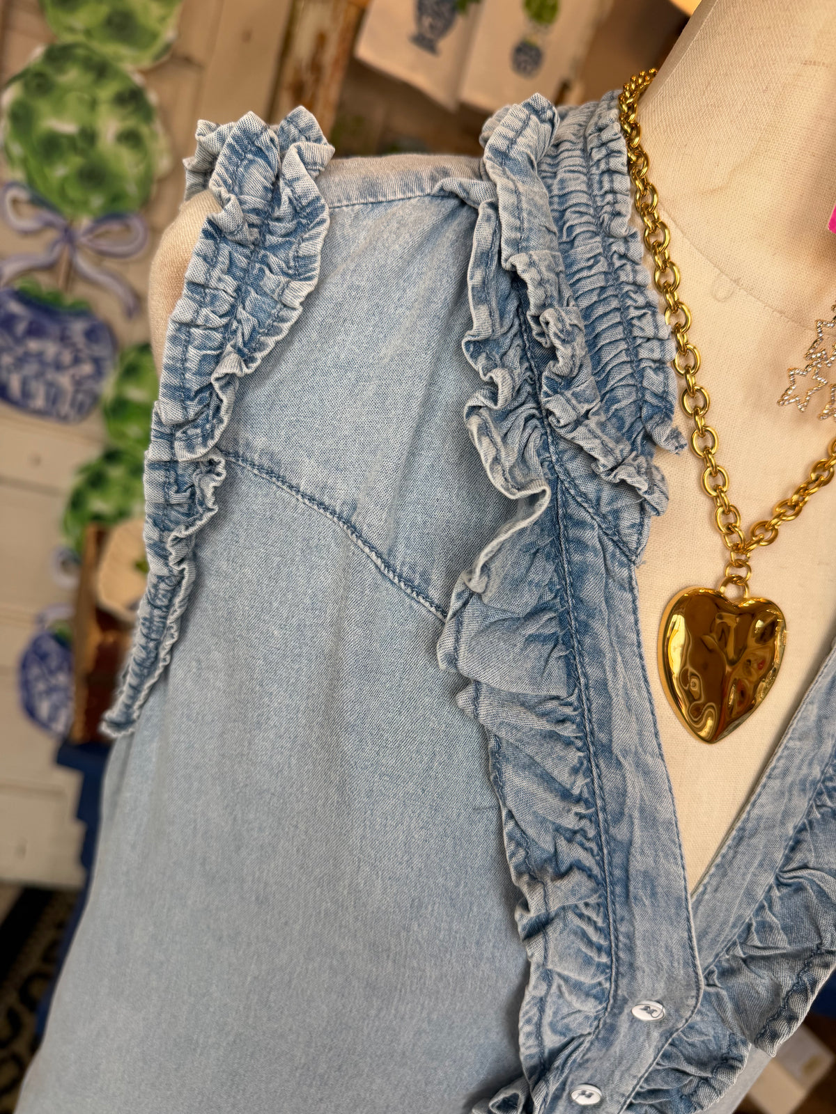 Preppy Denim Dress