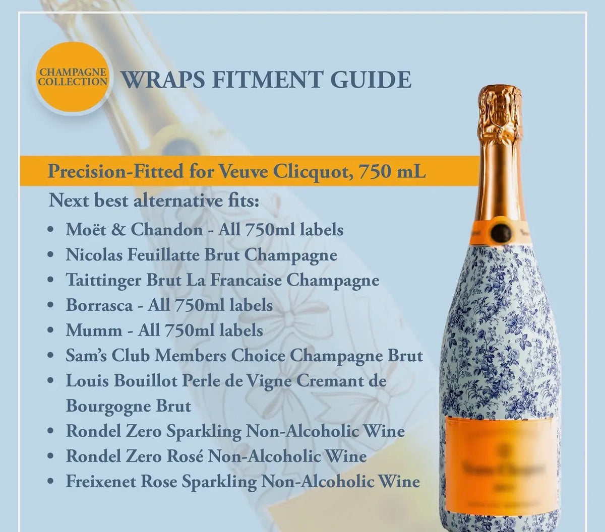 Bottle wrap - Champagne Collection- 750 ML