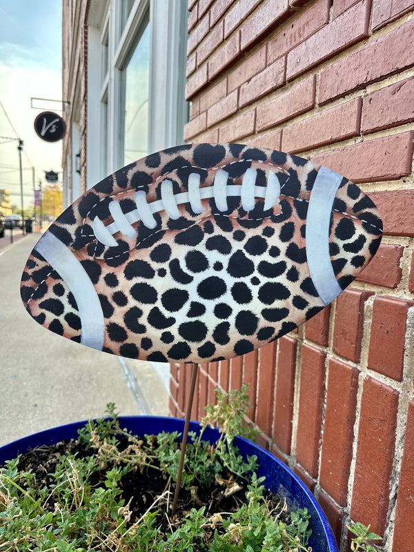 Leopard football stake/stand
