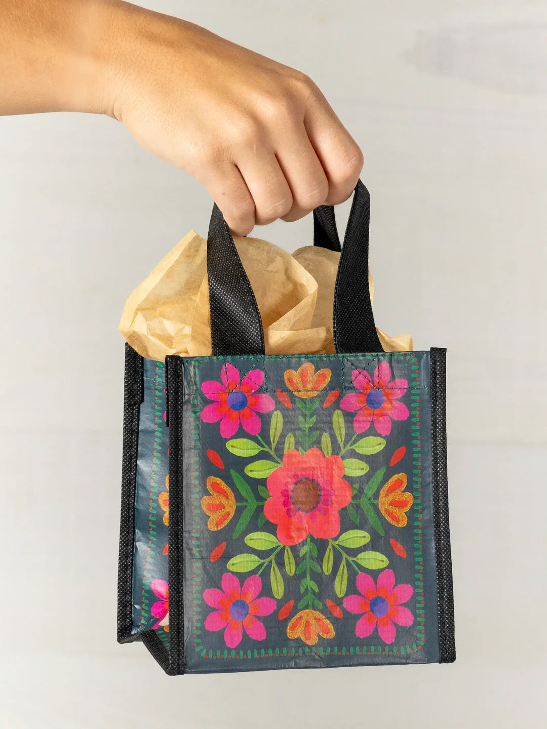 Dark Floral Bag - Mini