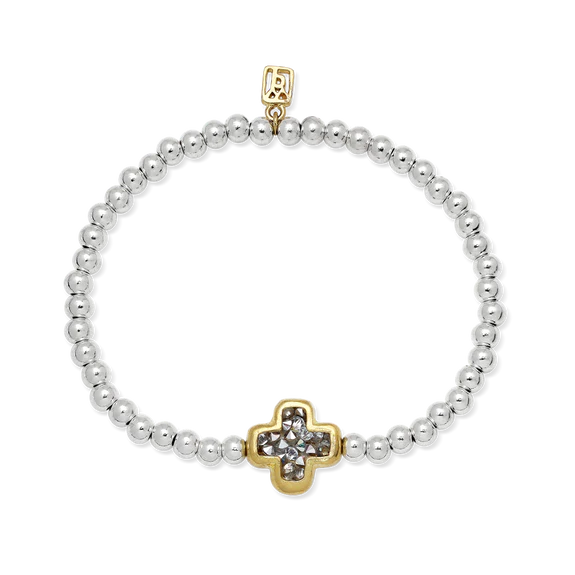 Waxing Poetic - Kristal Life in Balance Cross Stretch Bracelet - Small
