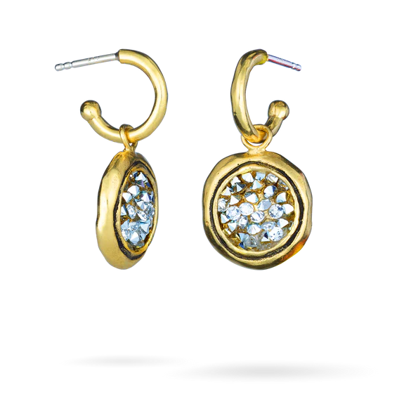 Waxing Poetic - Kristal Huggie Drop Earrings
