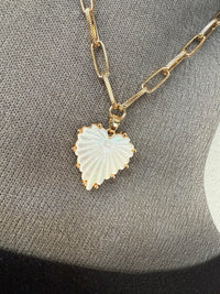 Pearly Heart Necklace