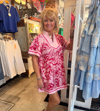 The Pink Hibiscus Dress