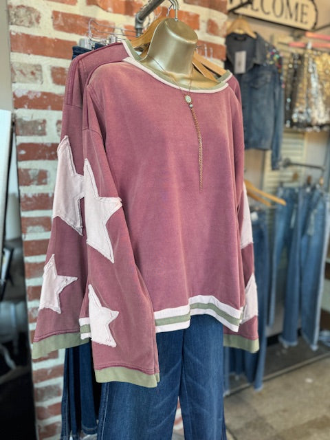 Stars Are Aligned Top-Mauve